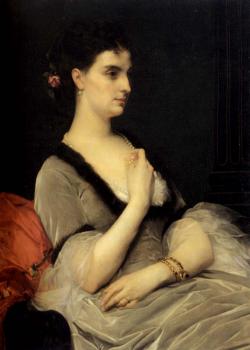 亞歷山大 卡巴內爾 Portrait of Countess E A Vorontsova Dashkova